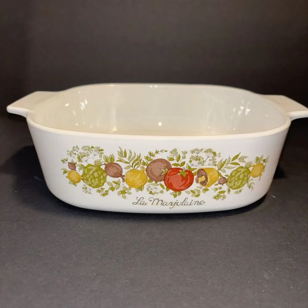 Corning Ware Spice of Life La Marjolaine Casserole A-2-B 2 LITER Pyrex Lid A9C